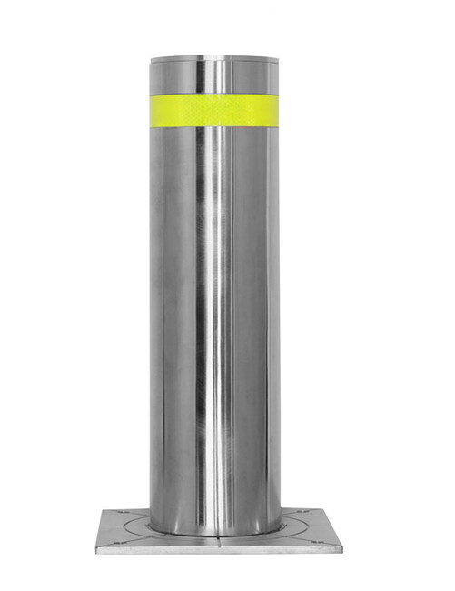 J Series Hydraulic Automatic Bollard 220V 316 Round Plate 219mm diameter, 8mm thickness, 600mm height abo...